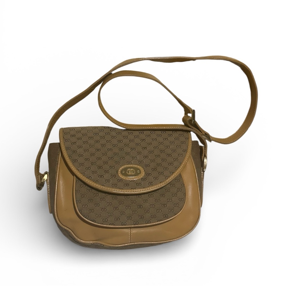 Vintage RARE Gucci Tan Crossbody Bag